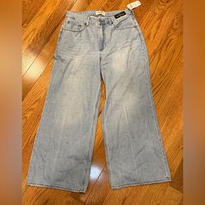 Abercrombie & Fitch Light Blue Wide Leg Jeans